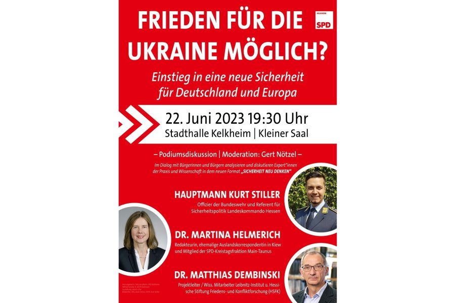Öffentlichen Veranstaltung am 22.06.2023 der SPD Kelkheim / Ts. in der Stadthalle